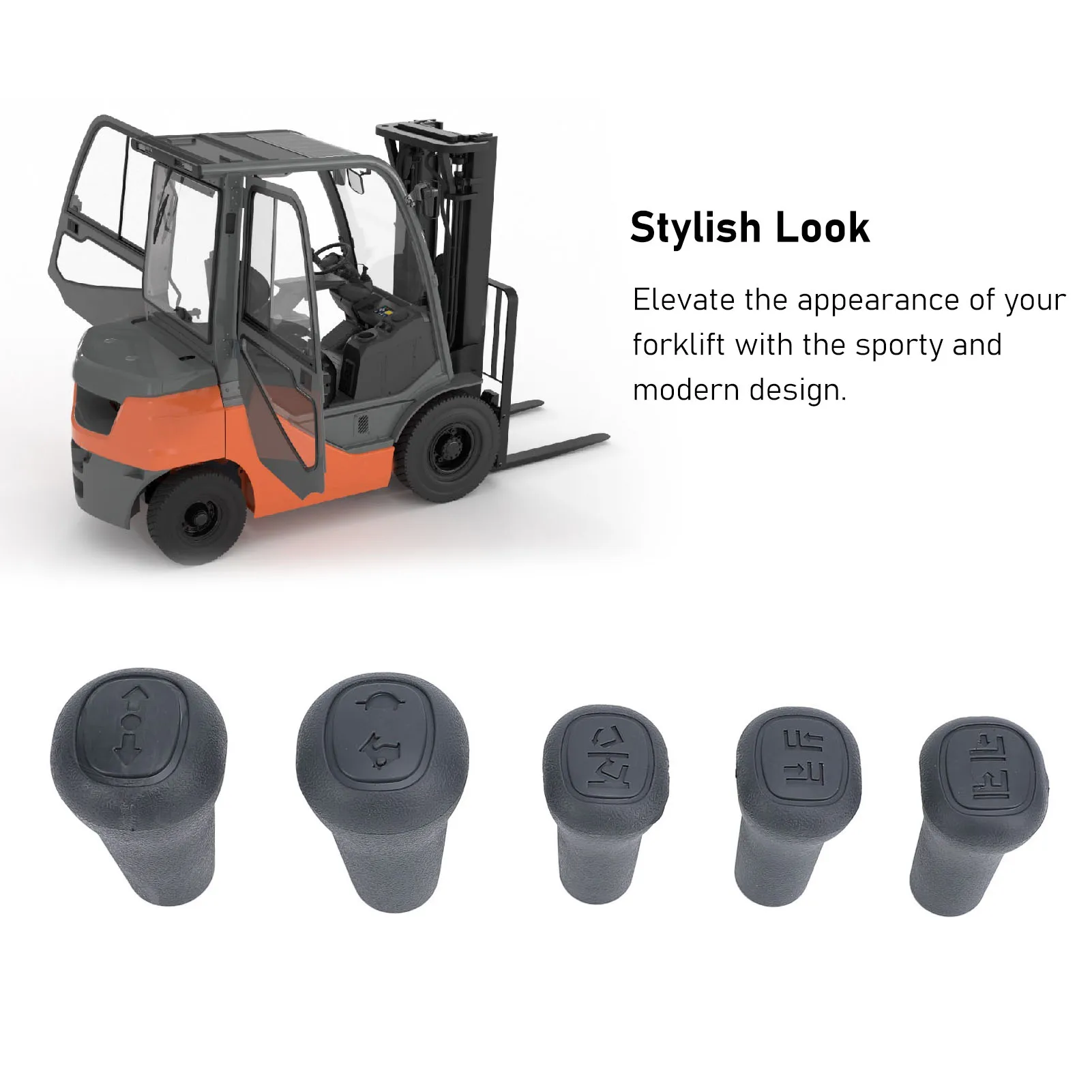 

5PCS Leverage Lever Knob Smooth Movement Enhanced Performance Forklift Replaceable Handle Shift for Forklift