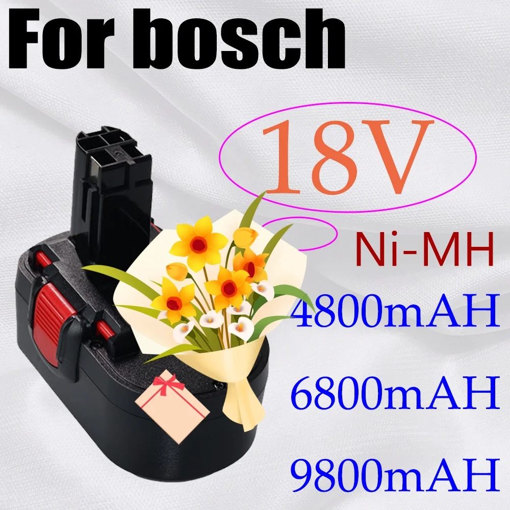 

18V 4800mAh Ni-MH Remplacement battery for Bosch BAT025 BAT026 BAT160 2607335277 2607335535 2607335735 PSR 18 VE-2 GSR 18 VE-2
