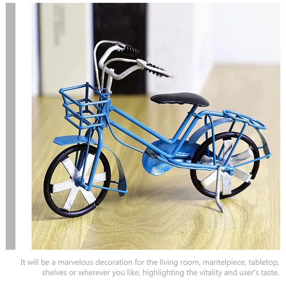 

Retro Bicycle Model Ornament Cute Bike Accessory Ornaments Cycling Decor Decorations