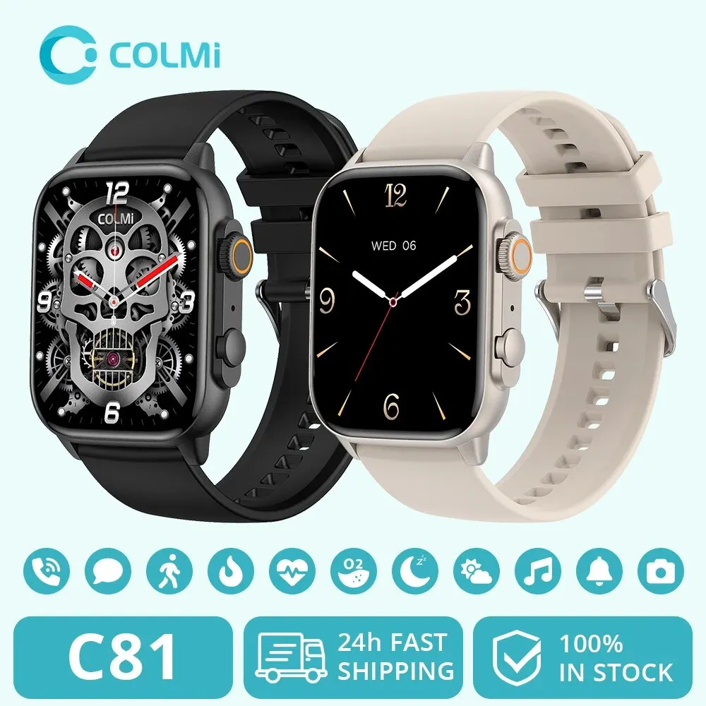 AliExpress-Kollektion Colmi c81 2,0 Zoll amoled Smartwatch Unterstützung aod Sport modi ip68 wasserdichte Smartwatch Männer Frauen pk ultra Serie 8