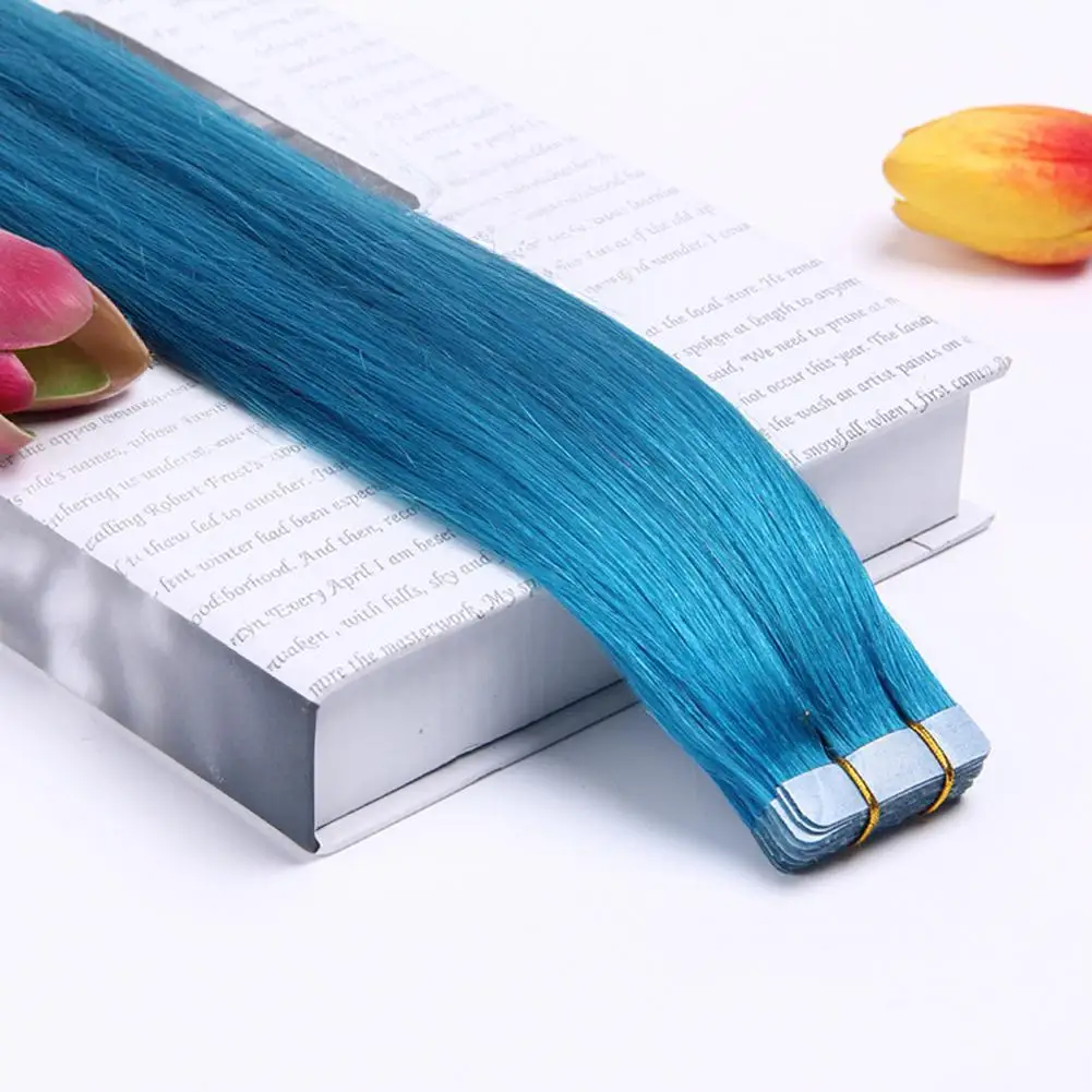 Heat Resistant Hair Extension 50cm Tape-in Hair Extensions Natural-looking Costume Accessories Tape for Halloween Cosplay Stage