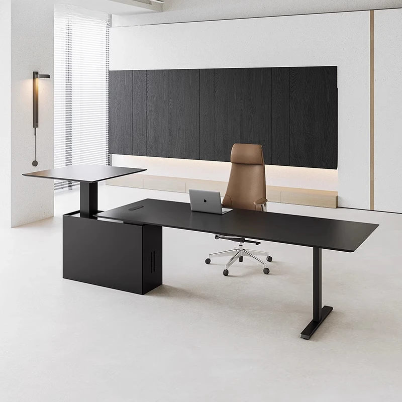 Lifting Smart electric boss desk Office president manager desk Modern simple supervisor