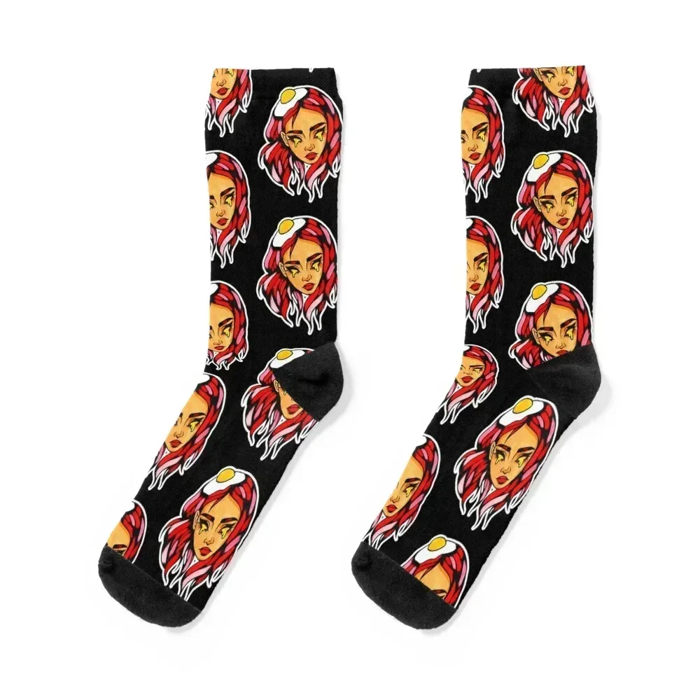 

Egg Girl Socks valentine gift ideas Non-slip Socks Man Women's