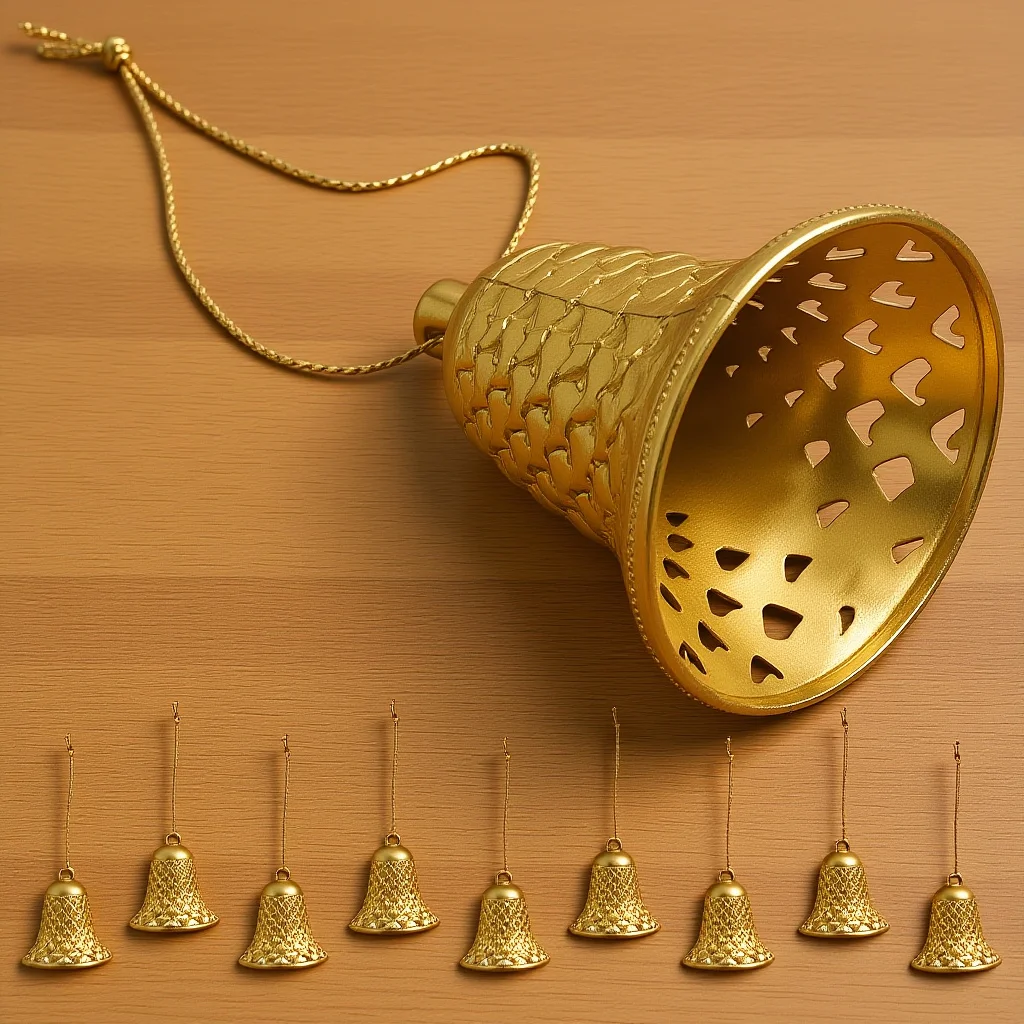 

12 Pcs Christmas Tree Decorations Hanging Bells Ornament Set Holiday Party Supplies Xmas Tree Pendant Plastic Foam Decor