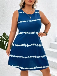 Plus Size Women's Gothic Print Sleeveless Beach Dress, Elegant Dresses , Fashion Party, Flower, Summer Sundresses, Sexy Sling