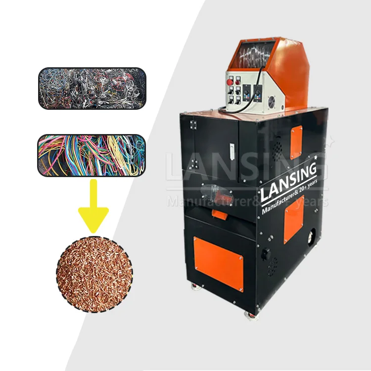 Efficient 30-40kg/h Copper Granulator For Home Use Small-Scale Recycling New Condition Motor Bearing Gear Engine Core Included