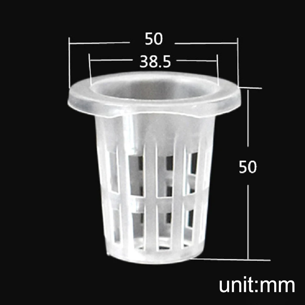 40Pcs Plant Grow Cups with Integrated Sponge for Soilless Farming Applications in Home Gardens and Commercial Greenhouses