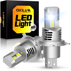 OXILAM 2Pcs 22000LM Turbo H4 LED Headlight 120W Super Bright 6500K Canbus H8 H11 9003 HB2 9005 HB3 9012 HIR2 LED 12V 7035 CSP