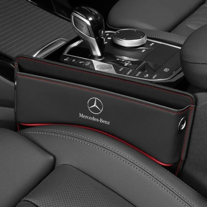 

For Mercedes Benz AMG W203 W206 W220 W205 W211 W212 W201 W210 W108 Car Seat Gap Crevice Slot Storage Box Organizer Accessories