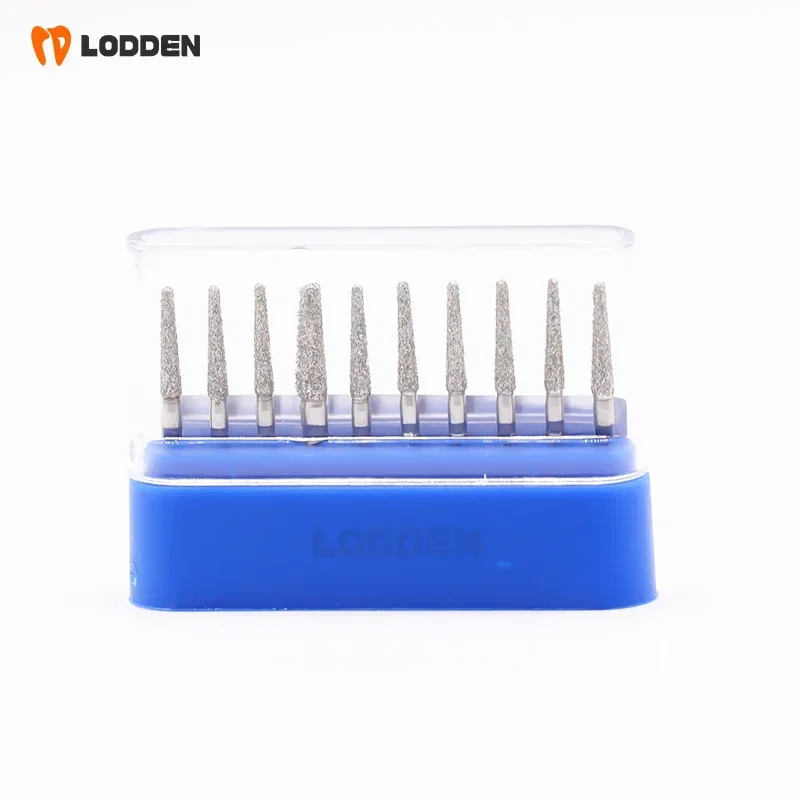 Dental Diamond Burs รอบ End กรวย TR series เครื่องมือเครื่องมือขัดสําหรับ FG 1.6 มม. Handpiece ความเร็วสูง 10 ชิ้น/ล็อต