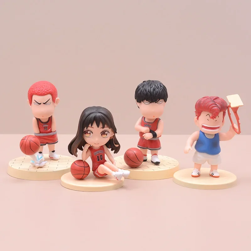 SLAM DUNK Figure Anime Sakuragi Akuragi Hanamichi Kaede Rukawa Adult Collection Doll Model PVC Action Figurine Kid Toys for Boy