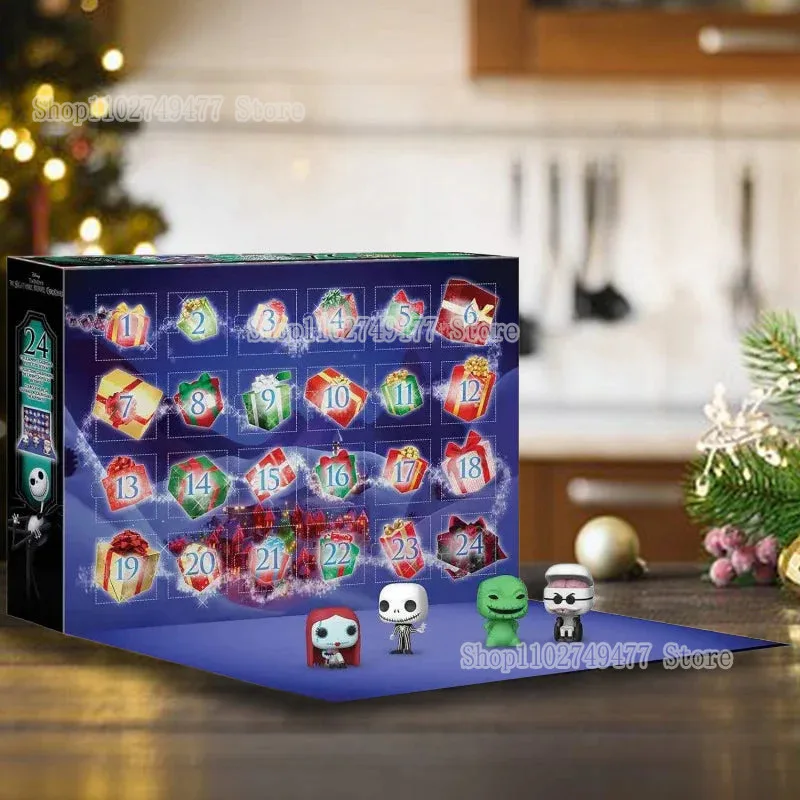 24 Styles The Nightmare Before Christmas Advent Calendar Toys Gags Practical Jokes Acrylic Material Kids Gifts Ornament