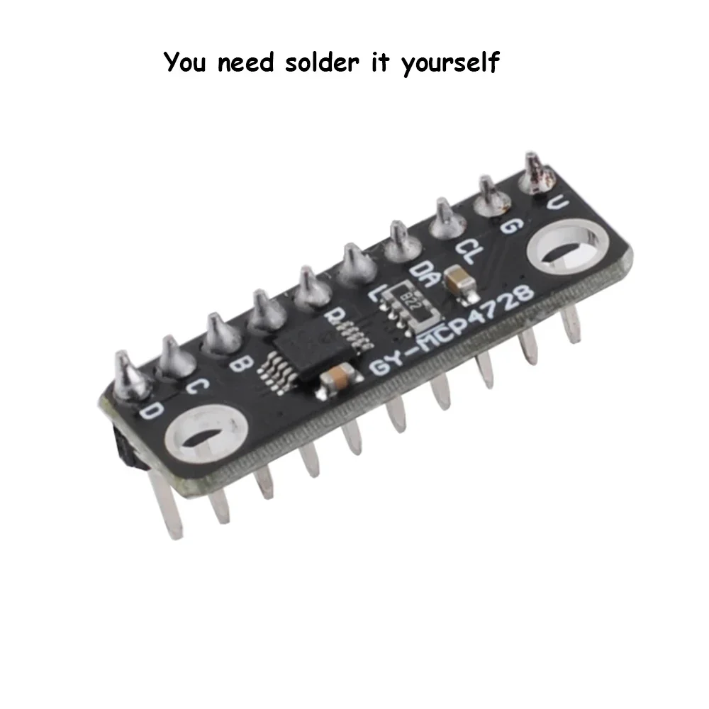 MCP4728 12 Bit Quad Digital to Analog Converter I2C Interface Low Power GY-MCP4728 with EEPROM Memory DAC Breakout Sensor Module