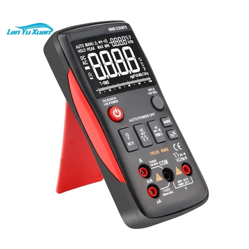 Brand For True-RMS Digital Multimeter 9999 Counts With Analog Bar Graph Auto Range Mastech Transistor Battery Tester ZT-X