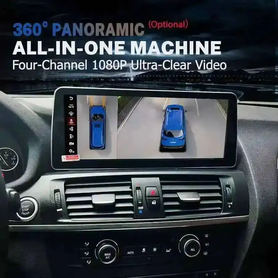 Pantalla CarPlay Android 14 de 10,25 pulgadas integrada 360 para BMW X3 E83 2006- 2010 reproductor de vídeo Multimedia para coche GPS Wifi Navi DSP estéreo