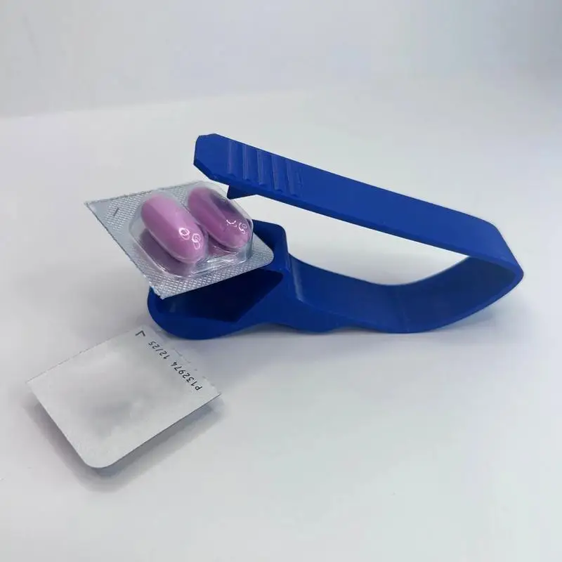 Pomocnik do podawania tabletek, narzędzie do wyciskania tabletek, praska do tabletek, narzędzia pielęgniarskie, pomocnik do podawania leków, gadżety domowe dla seniorów, dzieci i osób starszych.