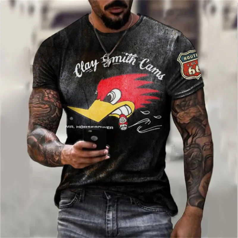 T-shirt à manches courtes imprimé 3D pour hommes et femmes, pull vintage, t-shirts grande taille, vêtements d\'été décontractés, mode