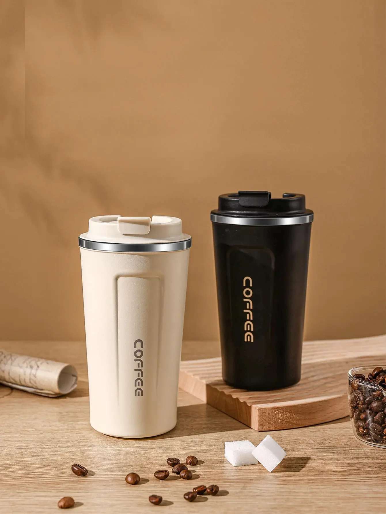 WORTHBUY Coffee Mug Stainless Steel Double Layer Insulated Coffee Cup Leak-proof Thermal Cup For Coffee Portable Cola Cup Tazos