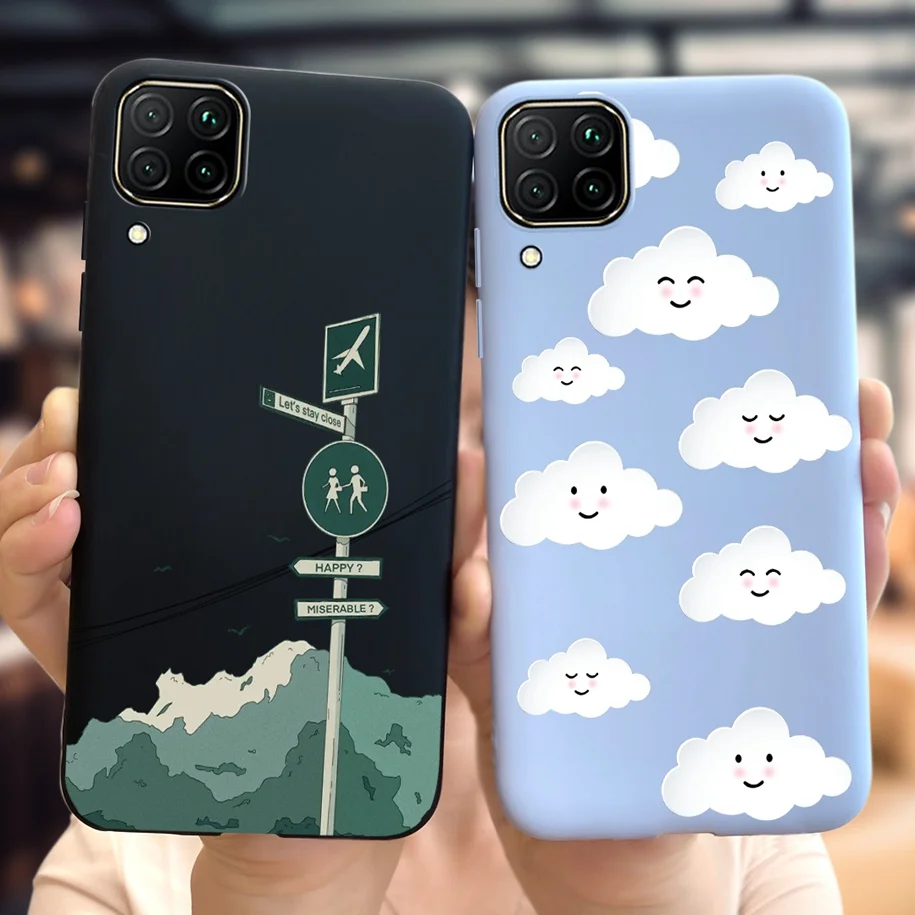 For Huawei P40 Lite Case JNY-L01A JNY-L21B Phone Cover Lovely Duck Cats Soft Silicone Fundas For Huawei P 40 Lite Nova 7i Bumper