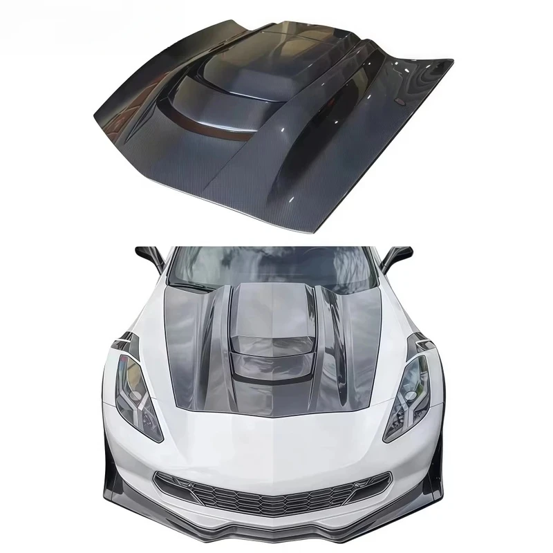 Suitable for Modifying and Upgrading the Opening Carbon Fiber Hood of for C7 Z06