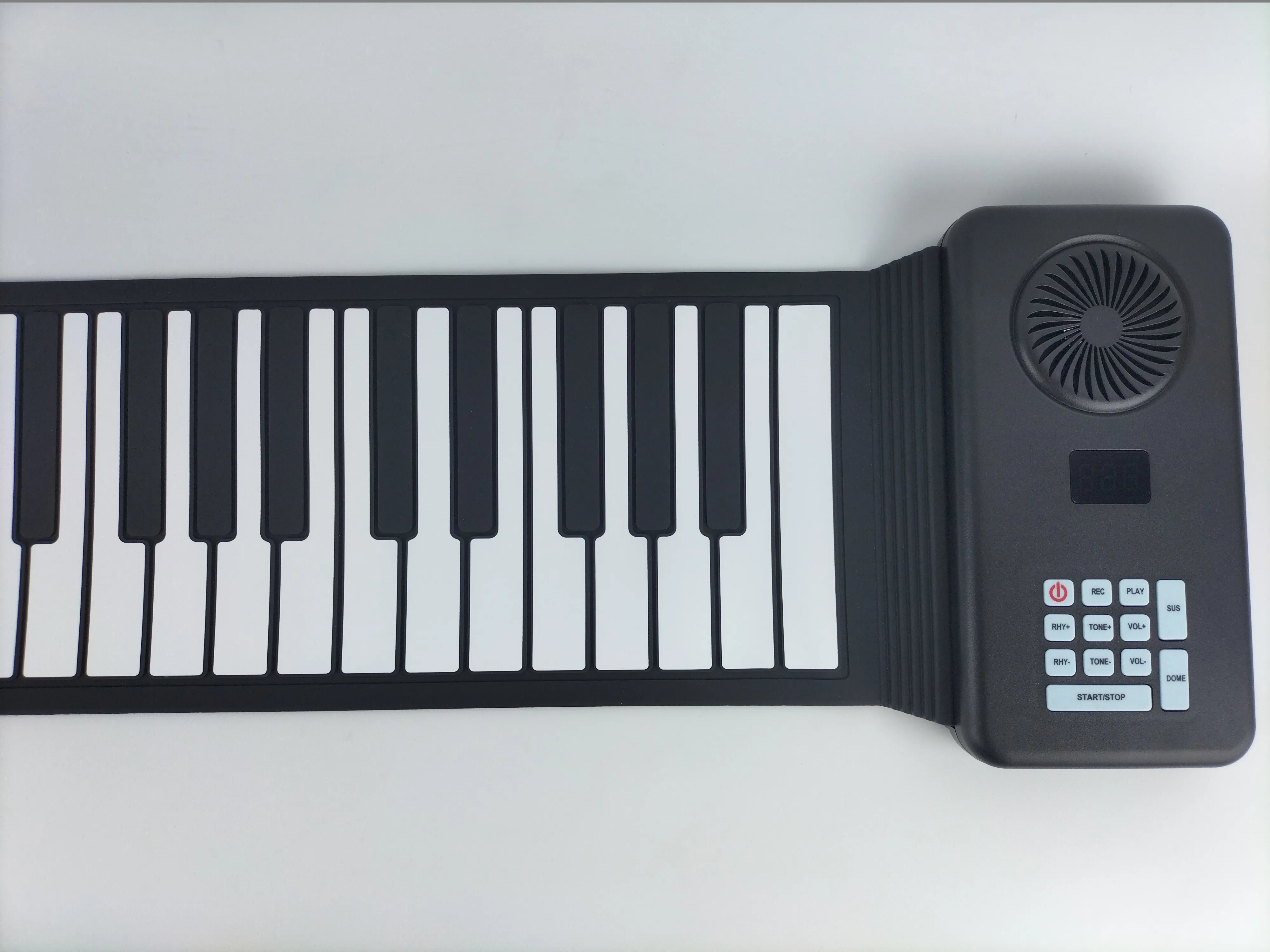 Hooqu بيانو رقمي محمول 61 مفتاحًا 88 مفتاحًا بيانو مستقيم متدحرج يدويًا آلة موسيقية متنقلة متعددة الاستخدامات