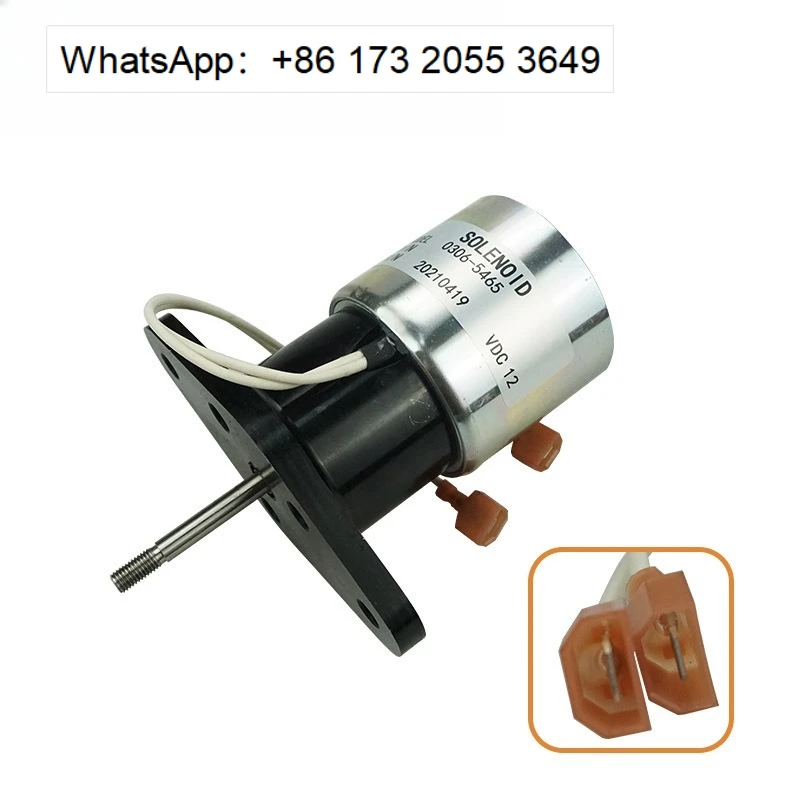 High Reliable Shutdown Controller Switch 0306-5465 Fuel Cut Solenoid Quick Response For Generator Set