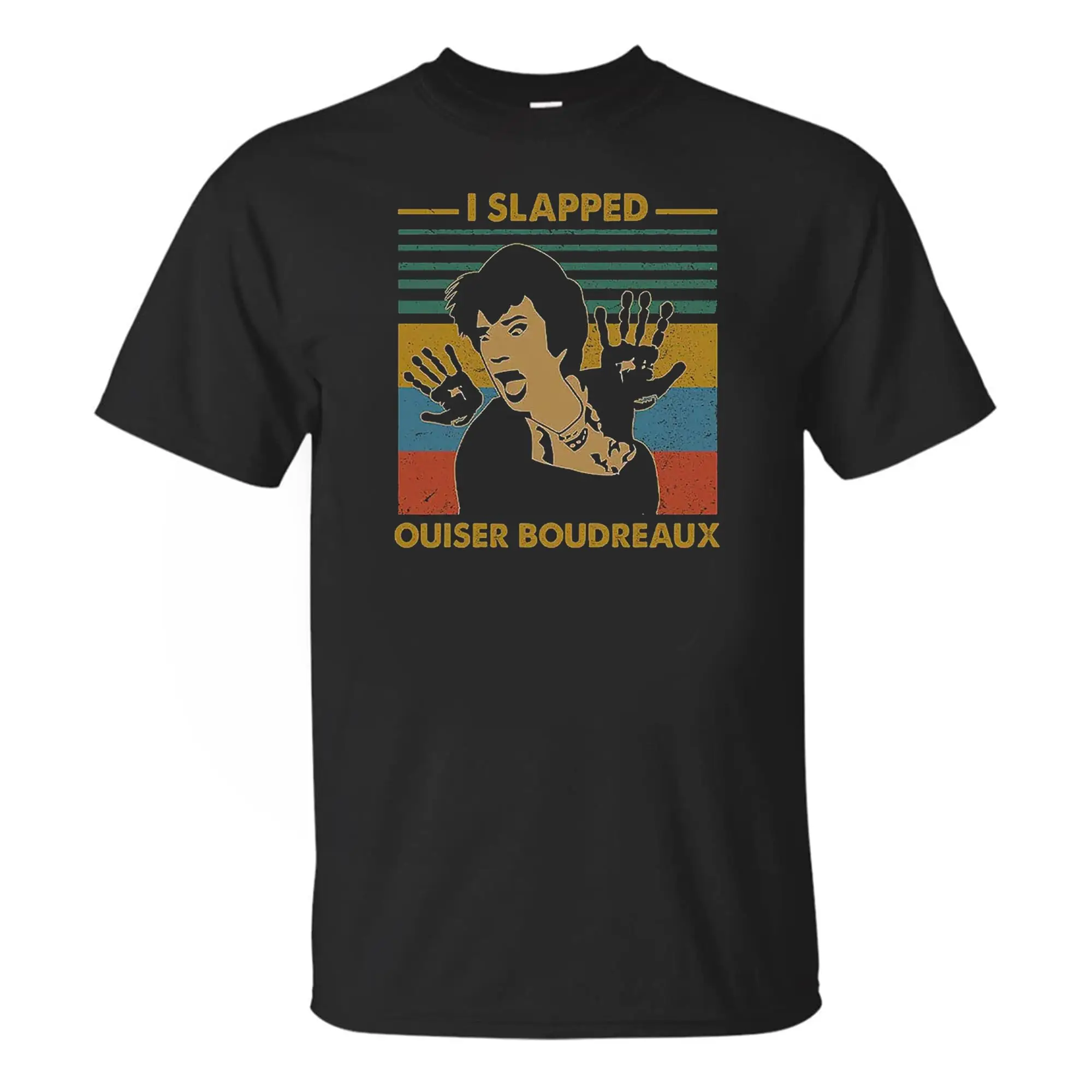 I Slapped Ouiser Boudreaux Vintage T-Shirt, Steel Magnolias     TV Series  , BlackAnime Graph