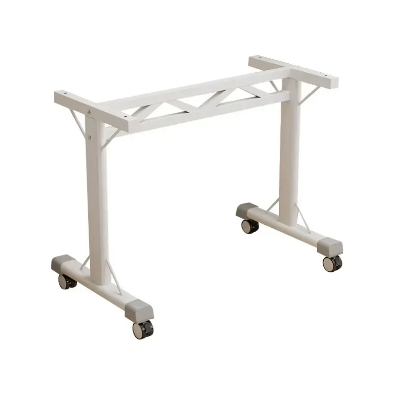 Manual lifting table legs with pulley Rectangle desk shelf Computer load-bearing bracket Minimal universal mobile base