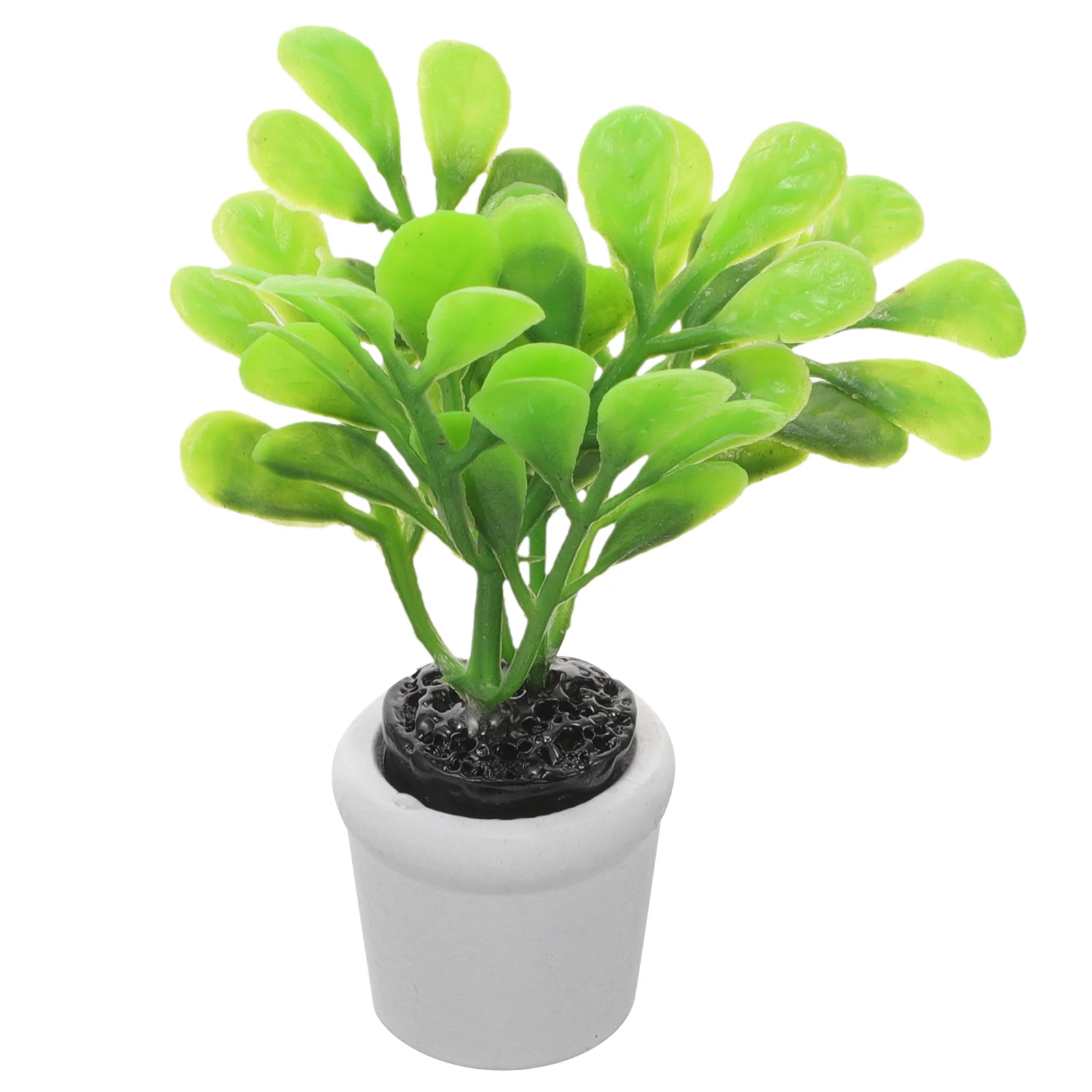 Decorate House Small Green Plants Artificial Indoor Plastic Miniature Potted