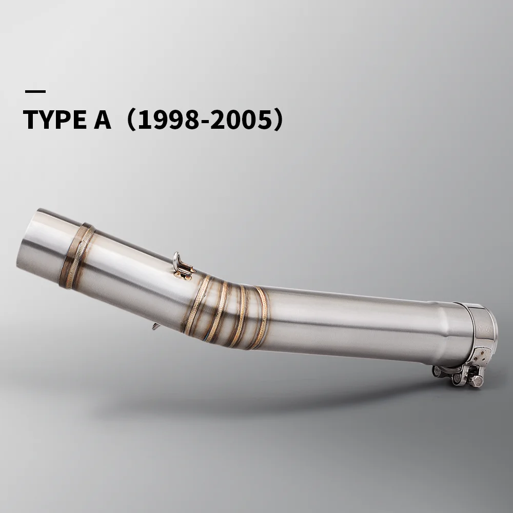 

For YZF R6 YZF-R6 1998 1999 2000 2001 2002 2003 2004 2005 Motorcycle Exhaust Escape Modified Mid link pipe Moto Muffler Connect