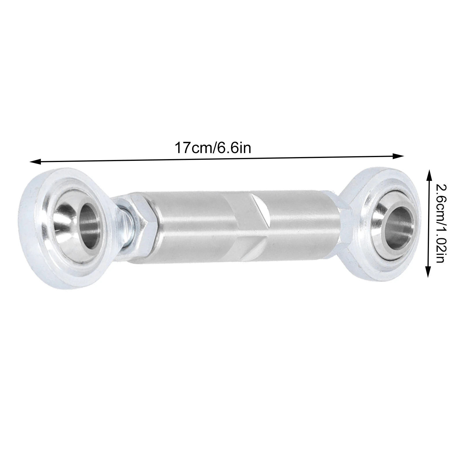 2 1/2in Adjustable Tensioning Rod Stainless Steel Alternator Bracket for SBC BBC 350 454 Chevy Ford Mopar engine
