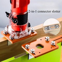 Woodworking Tool Adjustable Positioning Template with Concealed Fine Professional Slotting Fixture for Fast and Accurate Cutting