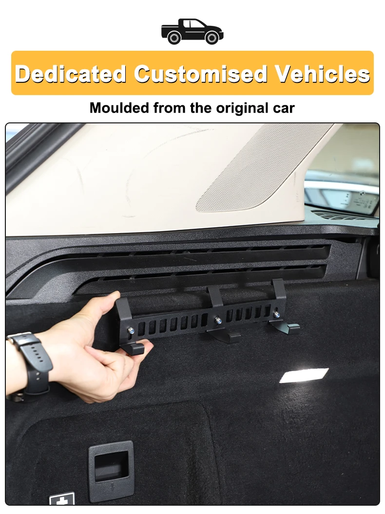 

For BMW X5 G05 2019 2020 2021 2022 2023 2024 2025 Car Umbrella Mount Trunk Hook Plant Towel Hook Holder Auto Accessories