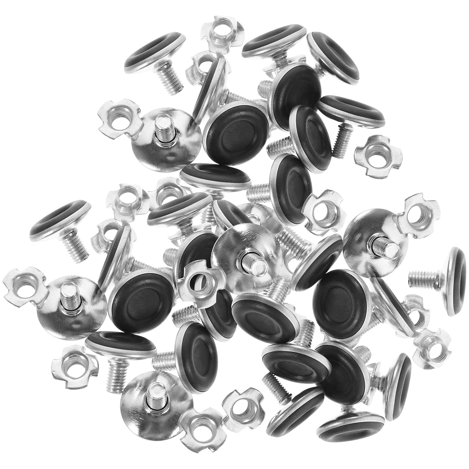 

40 pcs Adjustable Furniture Levelers Iron Base Table Chair Leg Leveling Feet For Home Office Kitchen Workshop Wobble Prevention