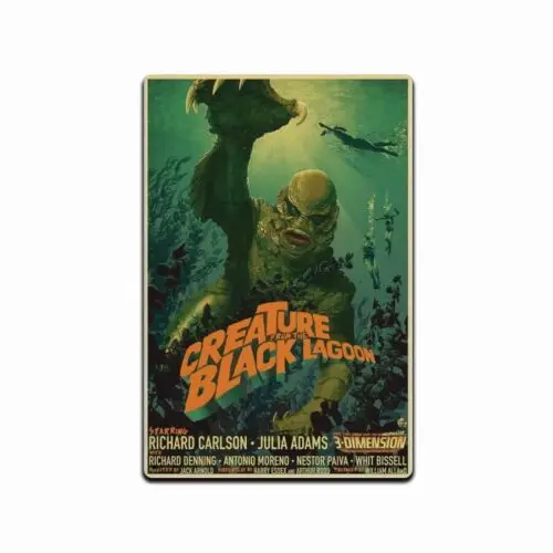 CREATURE FROM THE BLACK LAGOON Classic Movie Poster Tin Tin Sign 8x12 inch