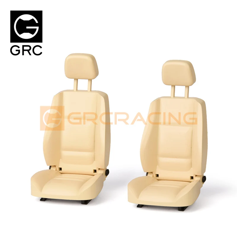 1/10 RCカーTrax TRX4 TRX6用シミュレーションシート1ペア、クライミングカーDIYキャブ、多方向調整可能インテリアシートGRC G161C
