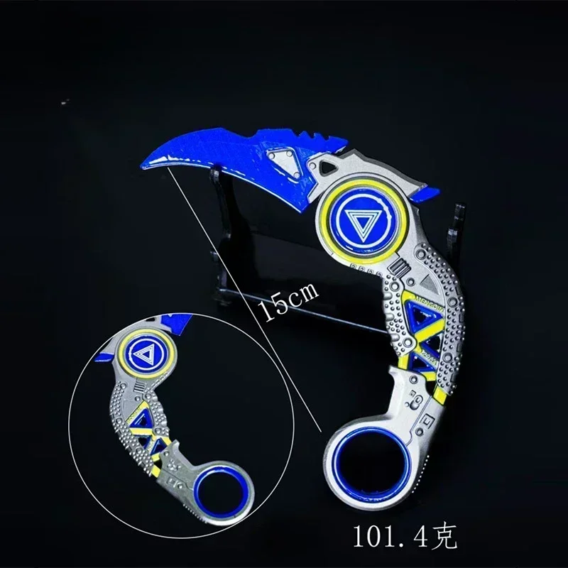 15 cm/5.91in APEX héritage Raptor griffes modèle jeu périphérie entièrement en métal émoussé Karambit couteaux décoration de bureau artisanat jouets cadeau