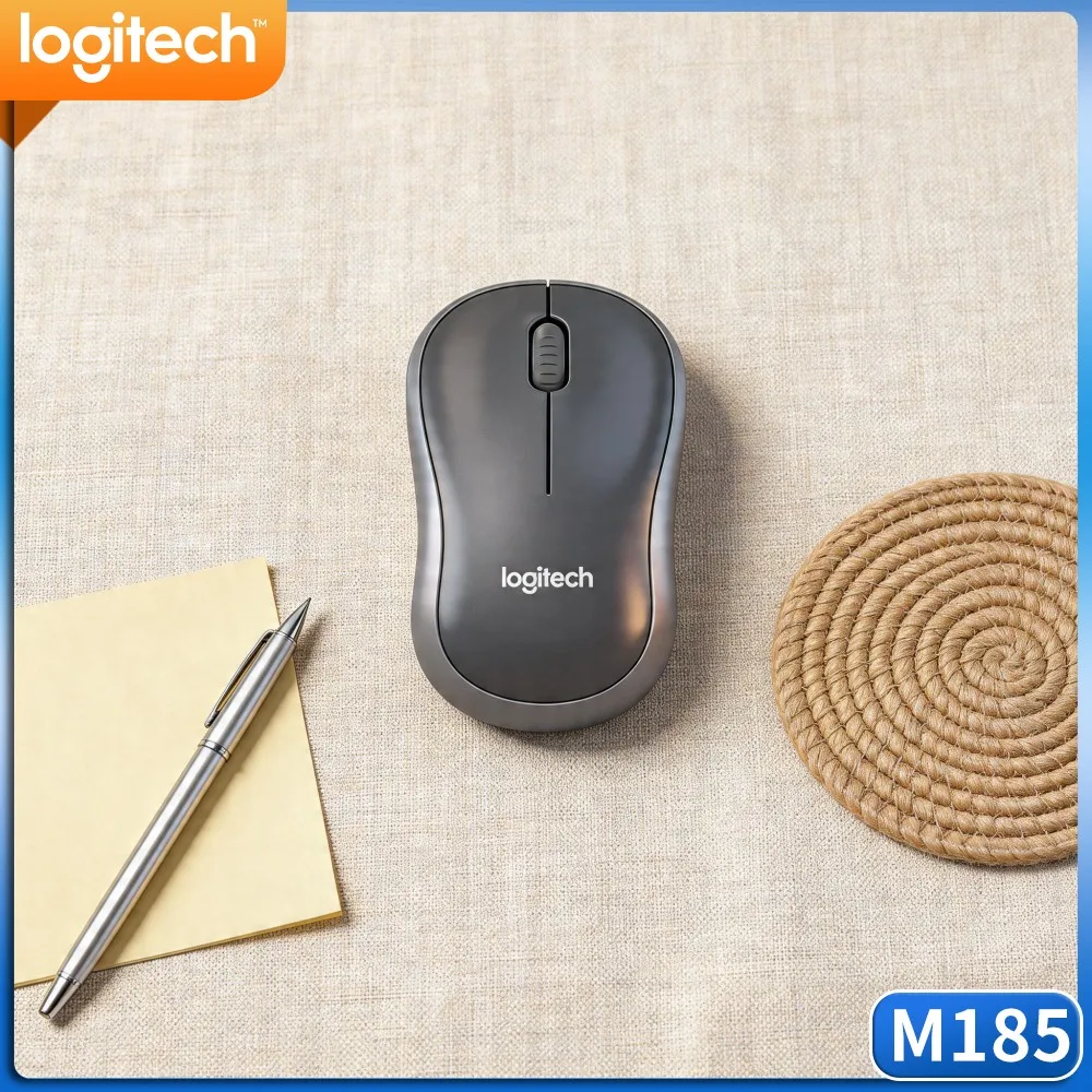Logitech M185 Multi OS Daily Wireless Mouse, Seamless Windows Mac Linux Support, 1000 DPI, For Cross System Computer Work