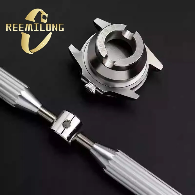 Abridor de caja trasera de reloj para Rolex Tudor, juego de removedor de relojero profesional, llave de reloj, herramientas de reparación de reloj de pulsera con 6 troqueles