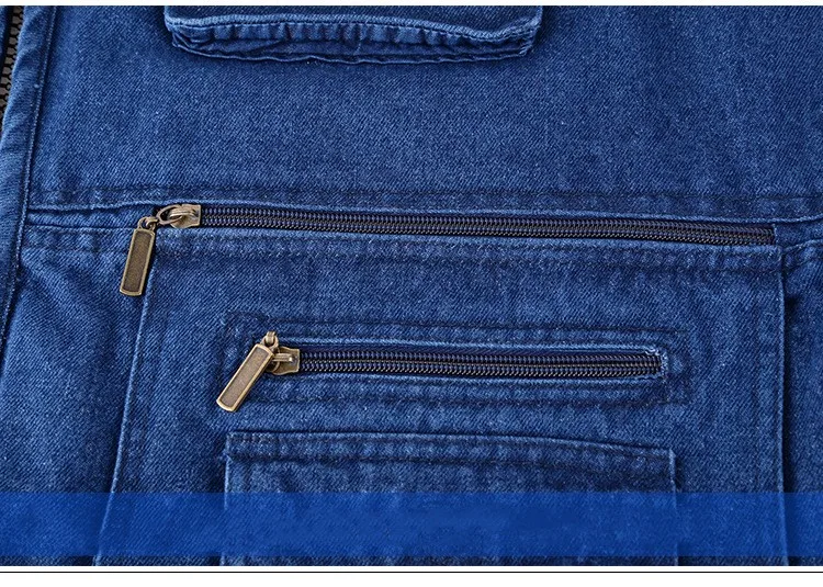 Multi Pocket Cotton Denim Vest Men Casual With16 Pockets Sleeveless Jackets Male Outdoor Photograph Waistcoat Plus Size 5XL 17 S6a5e9b2c383f406d92532202636688c9C