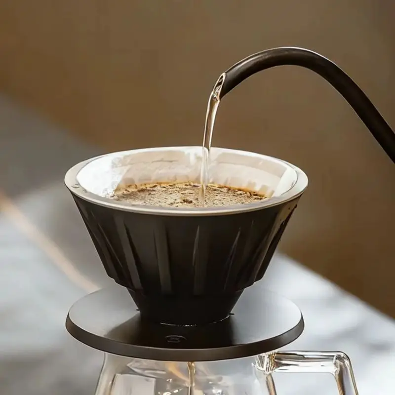 TIMEMORE X Matt Co Branded Torrent V Shape Metal Ice Pupil Dripper With Glass Coffee Server Complete Hand Drip Coffee Set Multi