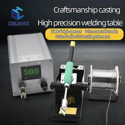 DLH C470 Soldering Station C245 C210 C115 For JBC Iron Tips Electric Welding Tools 500W 1.8 Inch Display Standby Sleep