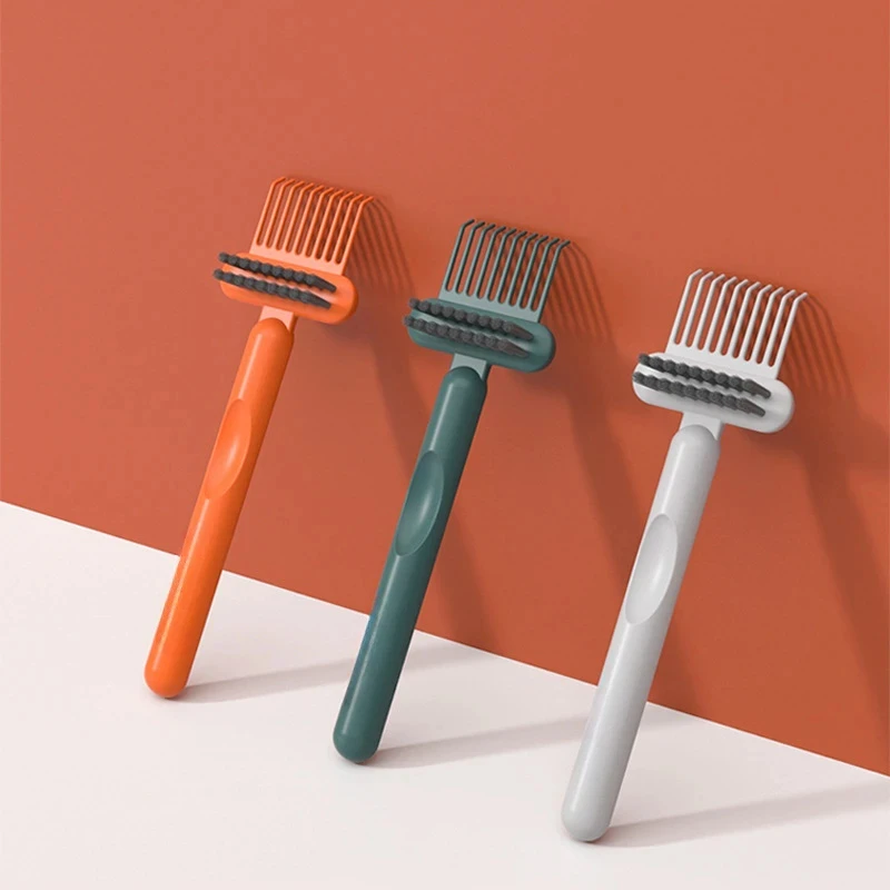 2in1 Comb Cleaning Brush Hairbrush Duster Mini Rake Embedded Tool Hair Dirt Remover for Hair Comb Dust Portable for Home Salon