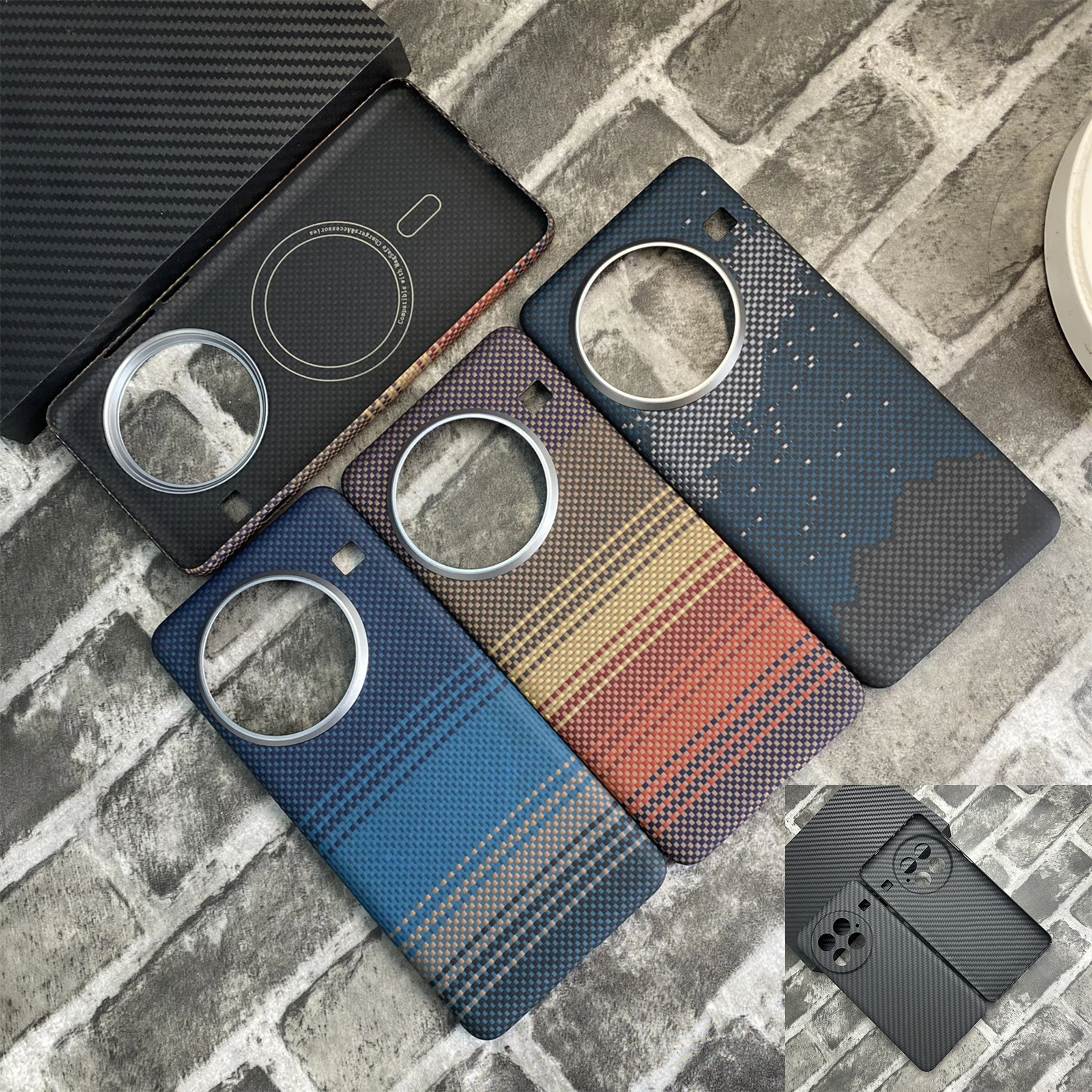 

Magnetic Carbon Fiber Phone Case for OnePlus 13 Ultra-thin Aramid Fiber Cover for OnePlus13 Protective Cover 600D/1500D