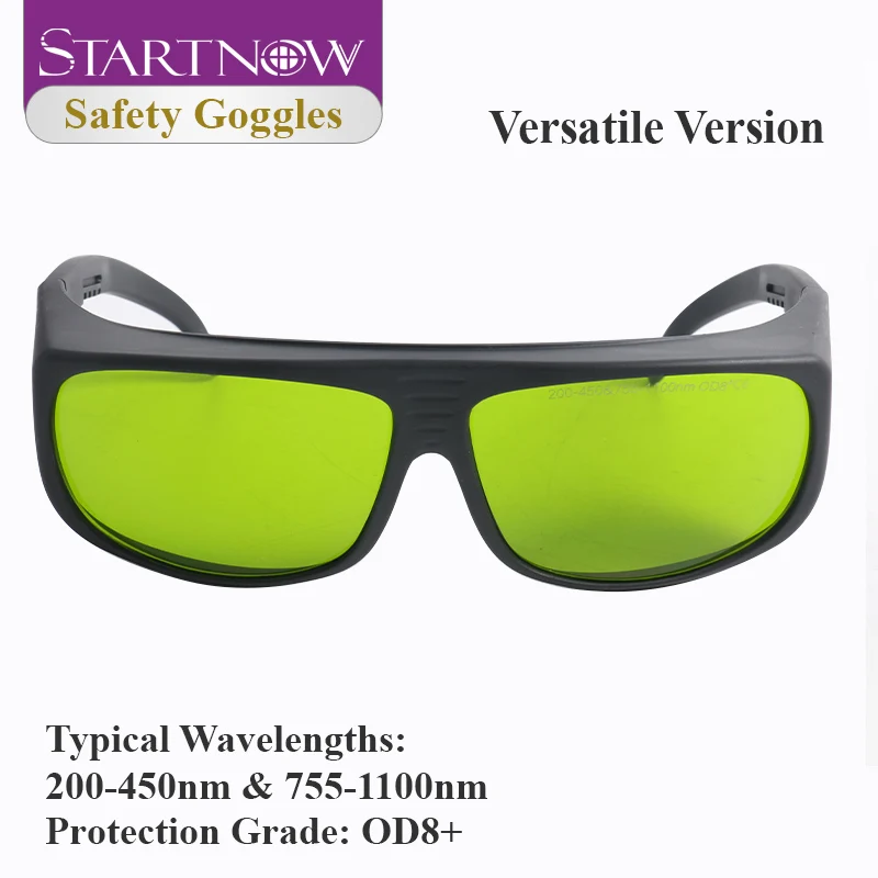 

Защитные лазерные очки Startnow 200-450 и 755-1100 нм, сертифицированные CE, с резиновыми оправами TR, OD8+, для защиты глаз