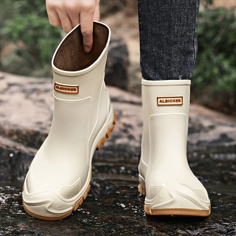 

Men'S And Women'S Fashion Waterproof Shoes Portable Anti-Slip Suitable for Outdoor Work Camping Gardening Seasons Durable Sole