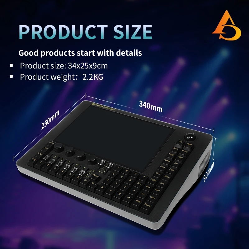 AICPOSE DMX Stage Mini MA2 Console 120G SD  Effect Lighting Controller For DJ Disco Concert Events Wedding MIDI LTC NET Ports