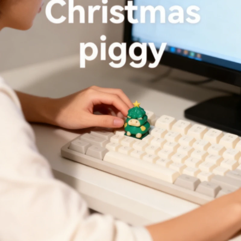 

Single gift Christmas tree keycap mechanical keyboard keycap Personalized customized original key cross shaft