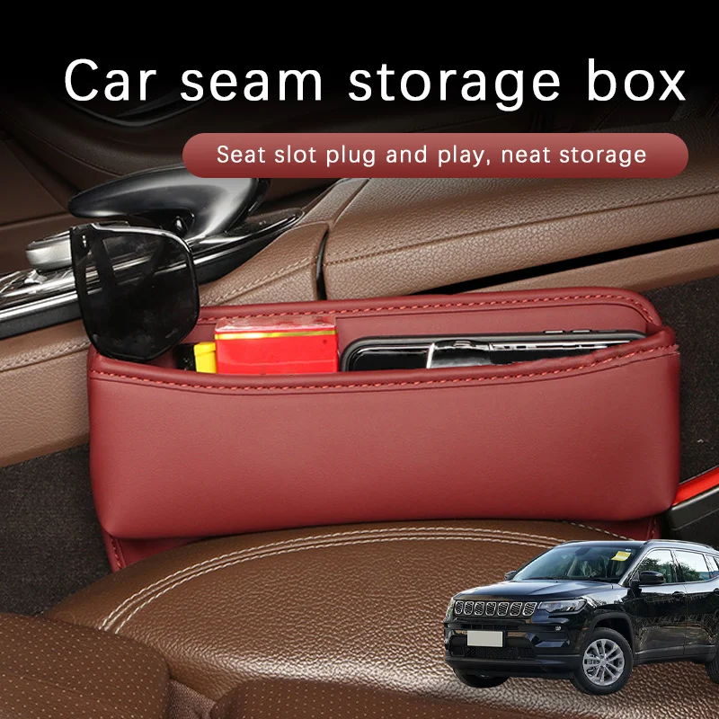 

Car Seat Gap Side Organizer Multifunctional Console Gap Filler Side Storage Bin Car Interior Storage Bag For Jeep Compass