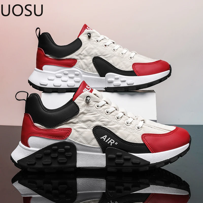 UOSU-zapatillas de deporte para hombre, zapatos deportivos bonitos y modernos, elegantes e informales, de alta calidad, populares, nuevo estilo